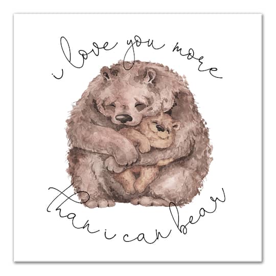 Bear Love Canvas Wall Art